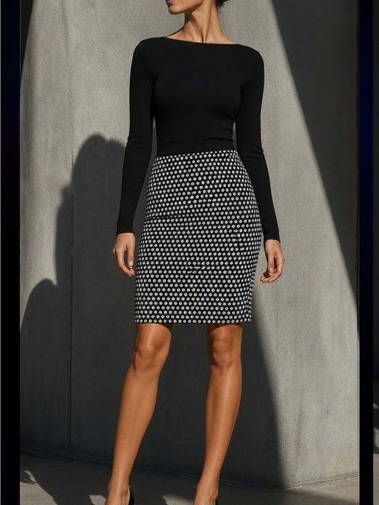 Ann Taylor Factory Dresses & Skirts - Classy Black Floral Print Midi Skirt